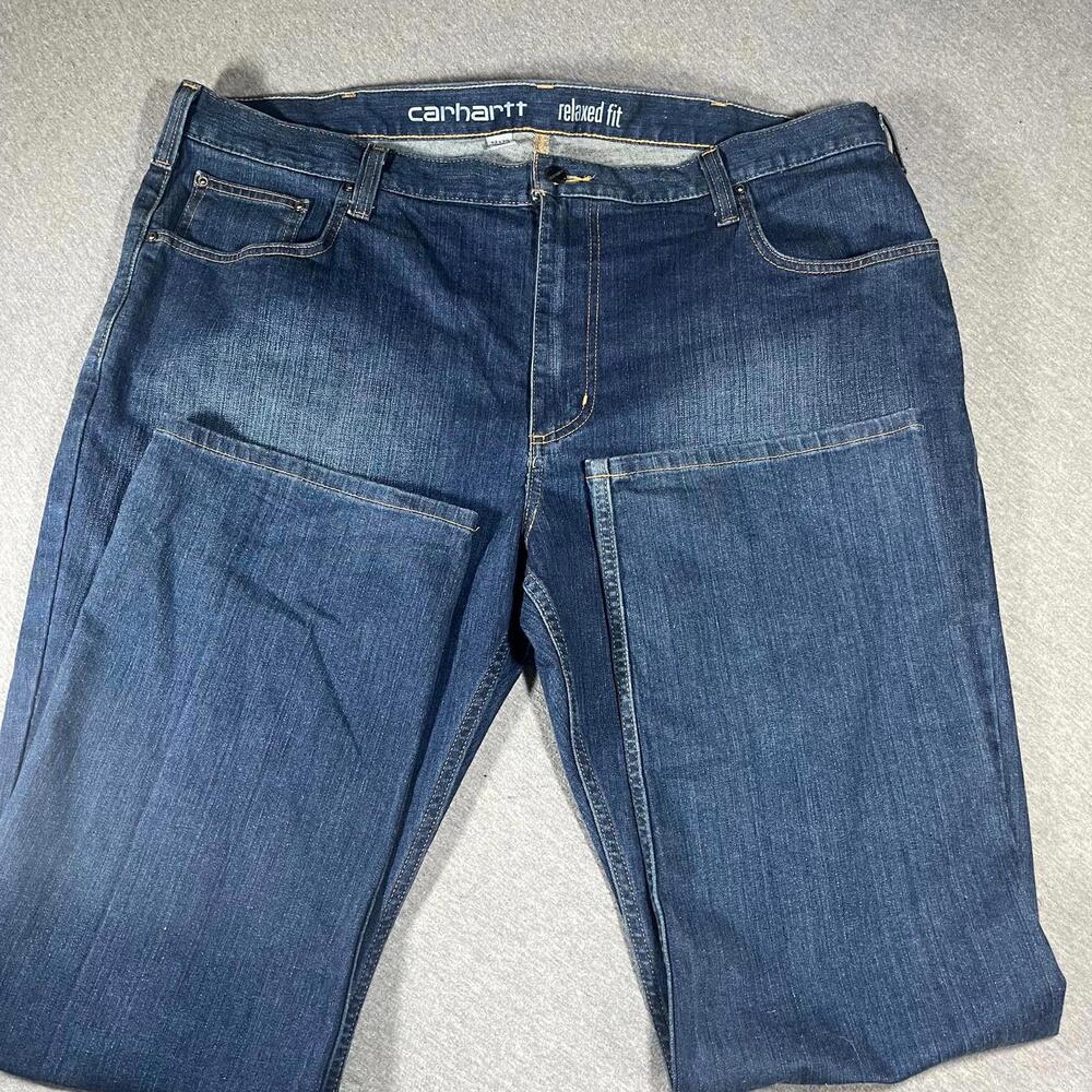 Carhartt Relaxed Fit Men's Jeans Waist 42, Length 30 work pants casual jeans - Picture 2 of 7